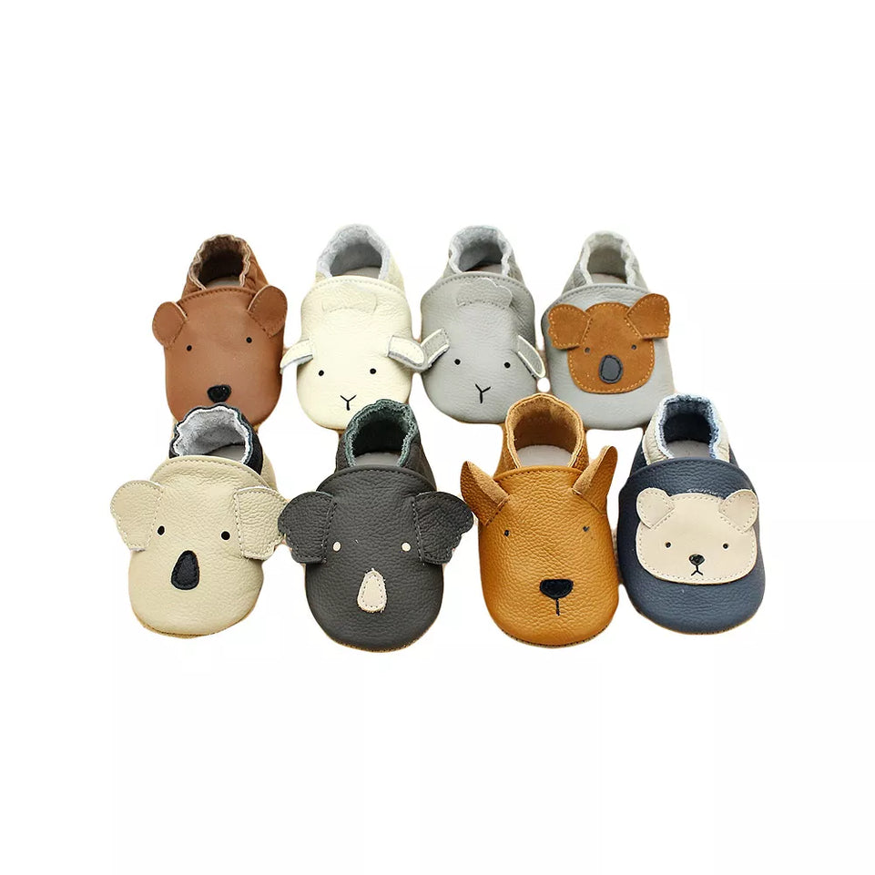Baby Leather Casual Crib Shoes For First Steps Toddler Girl Boy Newborn Infant Educational Walkers kids Children Animal Sneakers