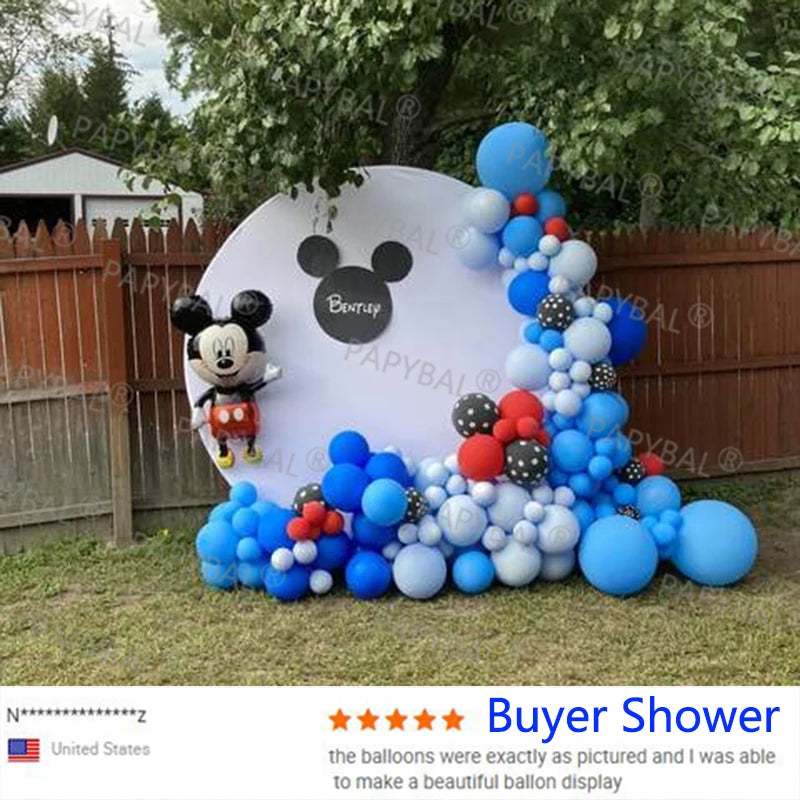 1Set Mickey Mouse Party Balloons Set Arch Garland Kit For Birthday Wedding Decoration Supplies Kids Gifts Baby Shower Globos